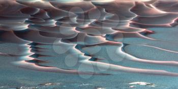 Royalty Free Photo of a Dune Field on Mars 