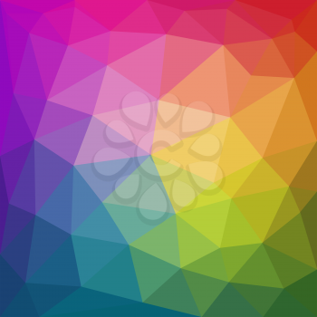 Colorful abstract geometric triangular low poly style background. Vector illustration