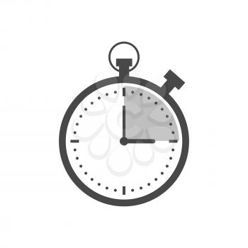 Stopwatch, timer icon. Symbol in trendy flat style isolated on white background. Illustration element for your web site design, logo, app, UI.