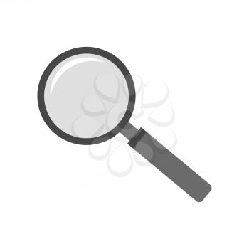 Magnifying glass icon. Symbol in trendy flat style isolated on white background. Illustration element for your web site design, logo, app, UI.