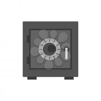 Security safe icon. Symbol in trendy flat style isolated on white background. Illustration element for your web site design, logo, app, UI.