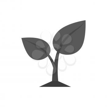 Sprout icon. Symbol in trendy flat style isolated on white background. Illustration element for your web site design, logo, app, UI.