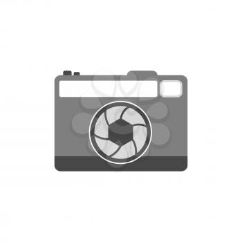 Photo camera icon. Symbol in trendy flat style isolated on white background. Illustration element for your web site design, logo, app, UI.