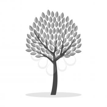 Tree icon. Symbol in trendy flat style isolated on white background. Illustration element for your web site design, logo, app, UI.