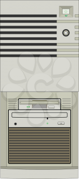 Illustration from the front of the computer