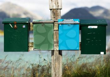 Norway mailboxes in detail background hd
