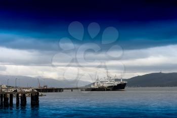 Norway ship postcard background hd