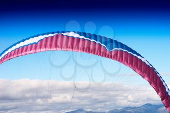 Colorful kite detail in open sky background hd