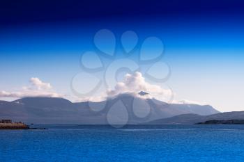 Norway mountain island landscape background hd