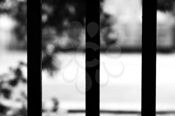 Vertical black and white prison cell bokeh background hd