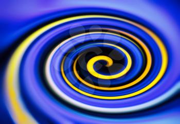 Blue yellow twirl digital abstraction background backdrop