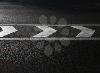 Road marking arrows transportation background