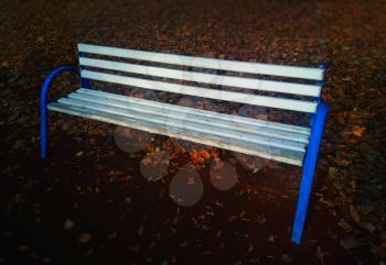 Park autumn bench object background