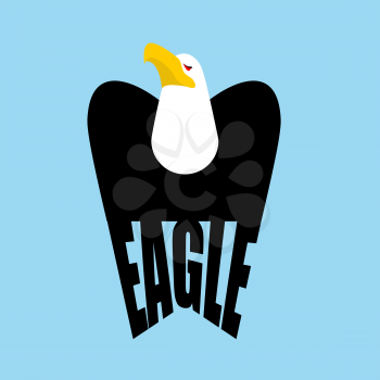 Eagle logo. falcon  Emblem of a bird of prey. Hawk sign

