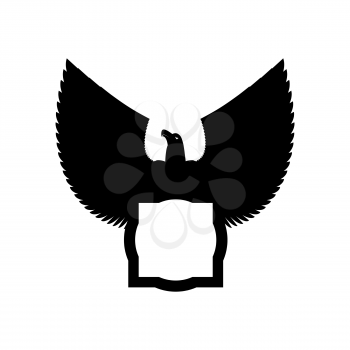 Eagle emblem template. Hawk symbol. Vector illustration
