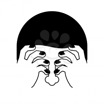 OMG sign. Face Palmed symbol. Oh my God. Vector illustration
