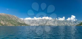View of the city of Perast in the Bay of Kotor, Montenegro