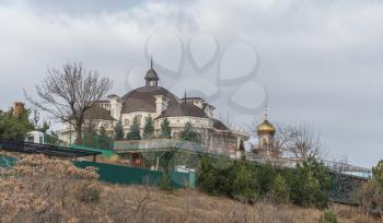 Odessa, Ukraine - 12.27.2018. Luxury private villa over the Black Sea in Odessa, Ukraine