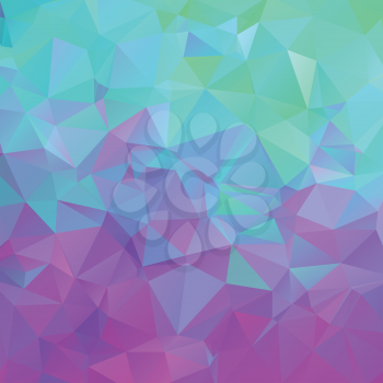 Abstract polygonal background. Smooth colors blue to purple. Vector illustration