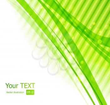 Vector illustration Green straight lines abstract background