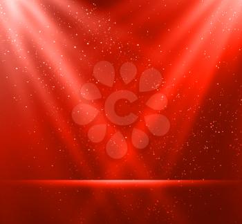 Vector  illustration Abstract magic red light background