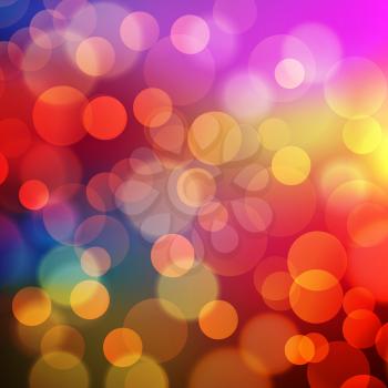 Abstract Golden Holiday Background bokeh effect. Vector EPS 10 illustration.