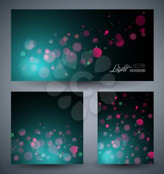 Vector illustration of soft colored abstract background. Blue light