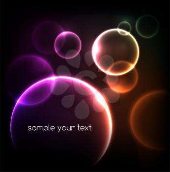 Abstract cosmic vector background