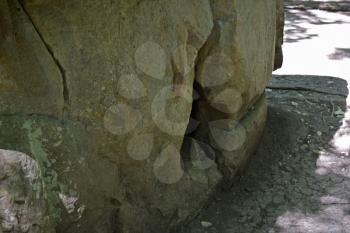 Big Shapsug dolmen. A megalytic construction in the woods of Kuban.