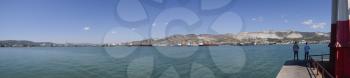 Panorama Tsemes Bay Novorossiysk port city