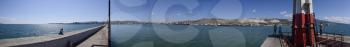 Panorama Tsemes Bay Novorossiysk port city