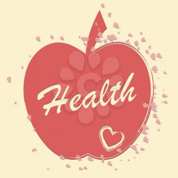 Health Apple Meaning Healthy Wellness And Care