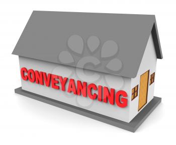 House Conveyancing Showing Home Conveyancer 3d Rendering