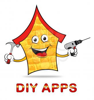 Diy Apps Showing Do It Yourself And Application
