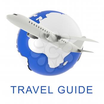 Travel Guide Meaning Holiday Tours 3d Rendering