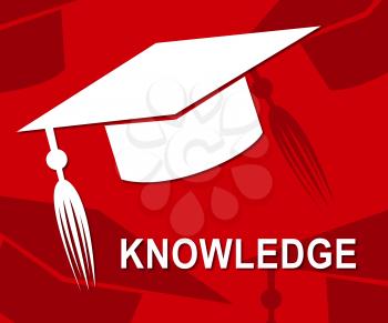 Knowledge Mortarboard Showing Know How And Wisdom