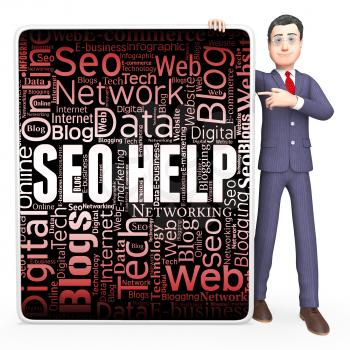 Seo Help Representing Search Engine And Assistance