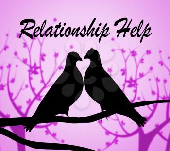 Relationship Help Indicating Find Love And Friendship