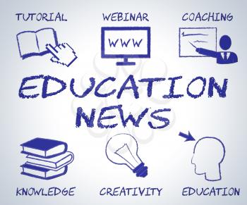 Education News Representing Web Site And Media