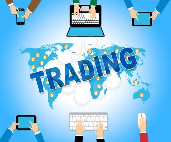 Online Trading Representing Web Site And Importing