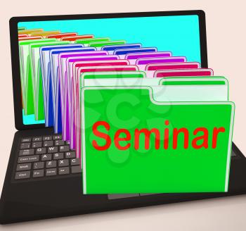 Seminar Folders Showing Convention Presentation Or Meeting
