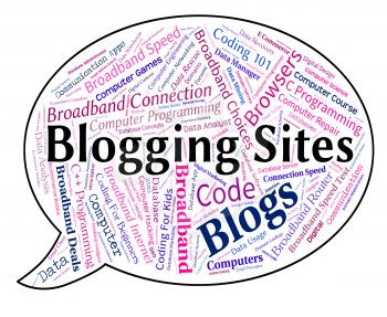 Blogging Sites Meaning Websites Domains And Host