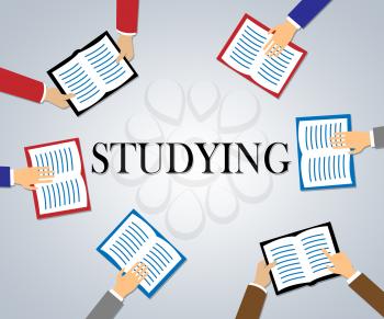 Studying Books Meaning Learn Educate And Knowledge