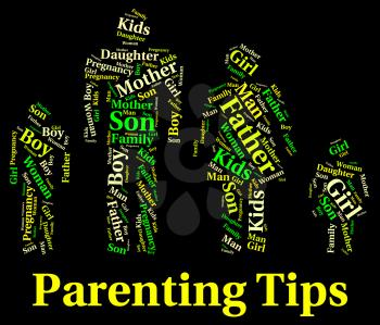 Parenting Tips Meaning Mother And Baby And Mother And Child