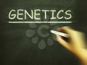 Genetics Chalk Meaning Genes DNA And Heredity