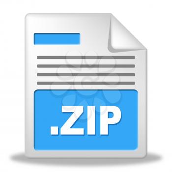 Zip File Indicating Paperwork Correspondence And Document