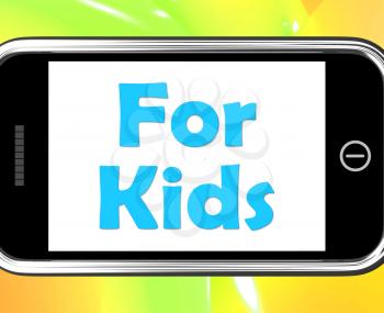 For Kids On Phone Meaning Children's Activities