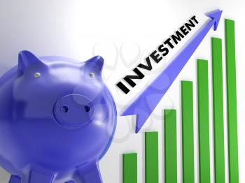 Raising Investment Chart Shows Monetary Success Or Improvement