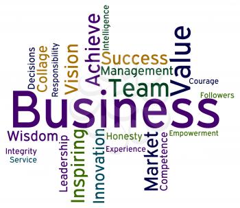 Business Words Showing Corporation Text And Corporate 