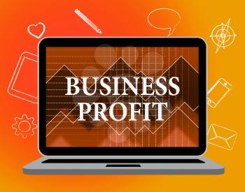 Business Profit Meaning Web Site And Corporation